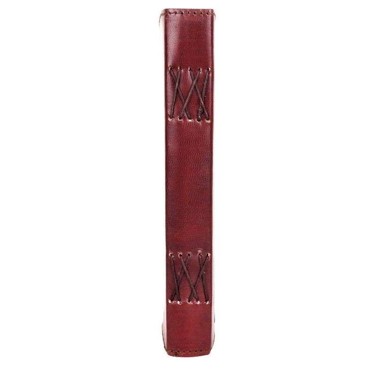 Brown with Green Stone Handmade Leather Diary & Journal