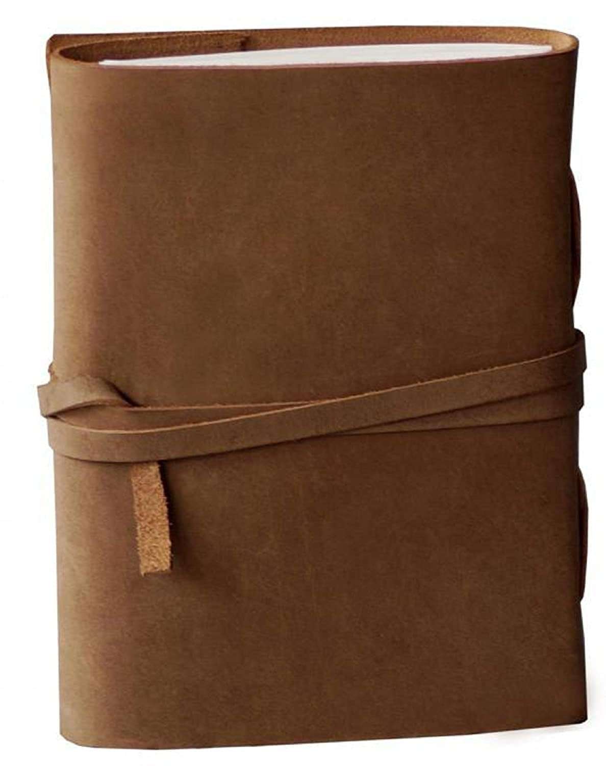 Brown Feather Quote Handmade Leather Diary & Journal