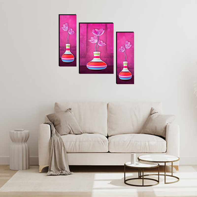 Set Of 3 Digital Wall Painting