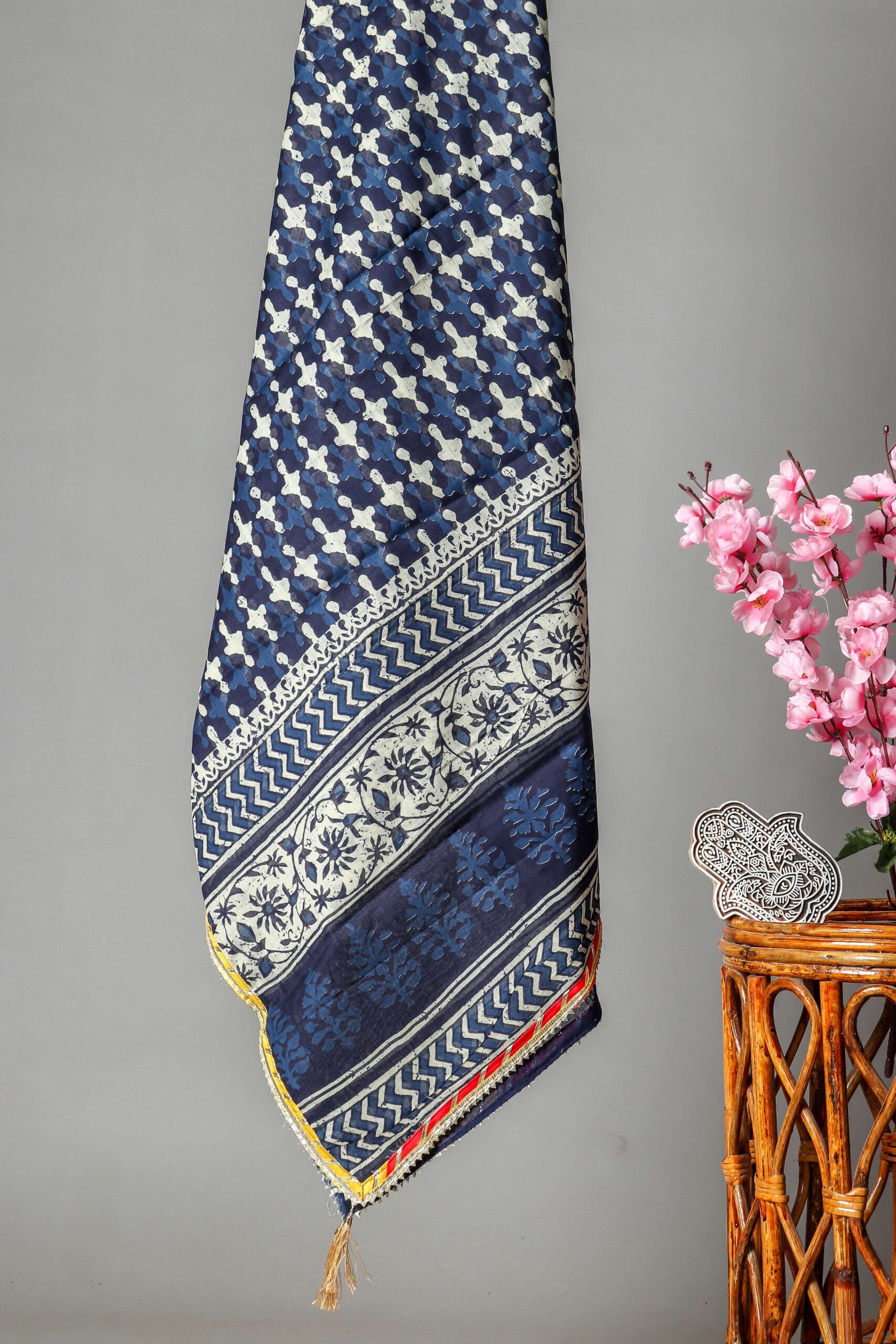 Women Pure Cotton Block Printed Dupatta Set