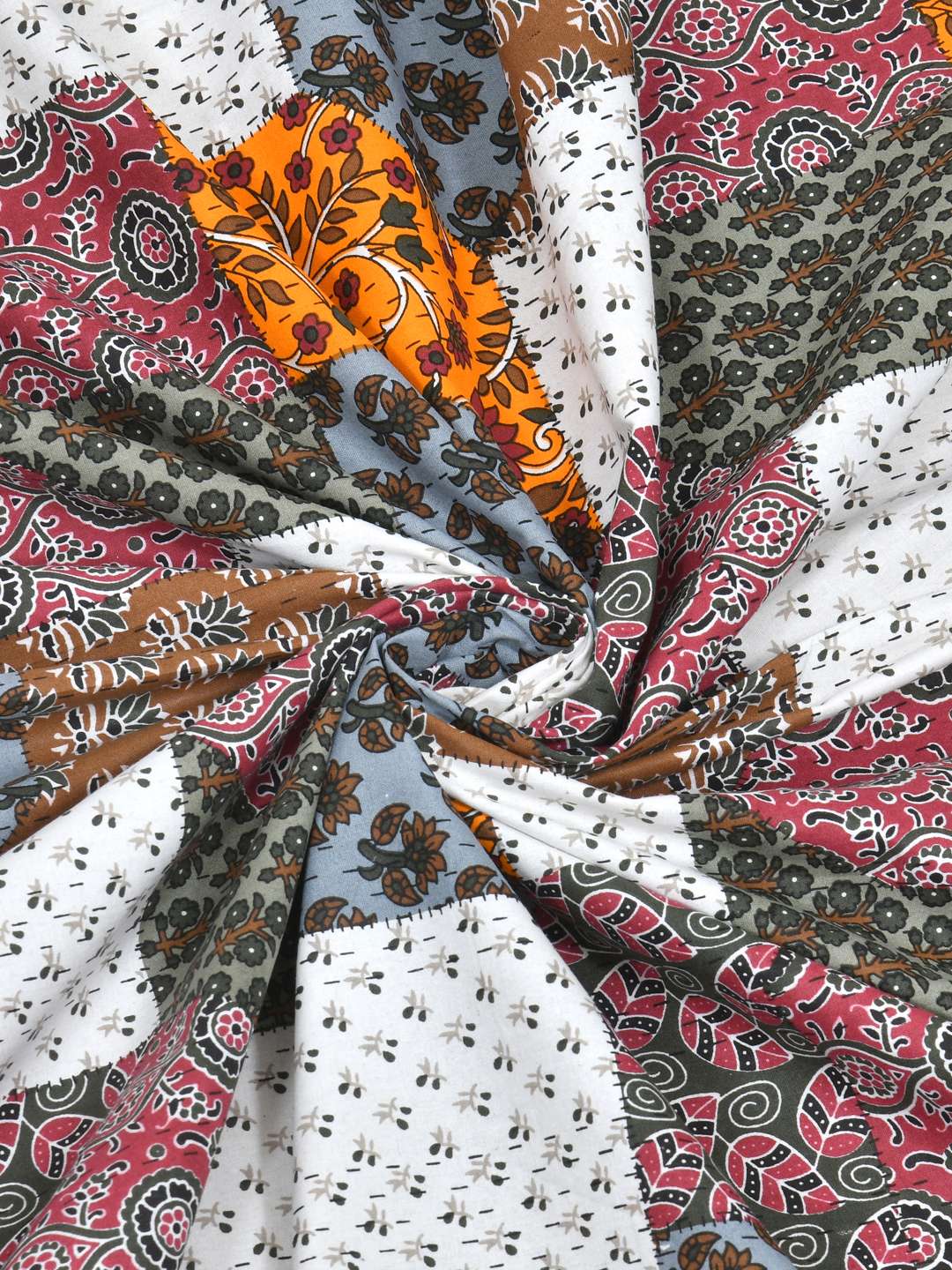 100% Pure Cotton Traditional Printed Bedsheet for Double Bed King Size Bedsheet with 2 Pillow Covers - Image 3