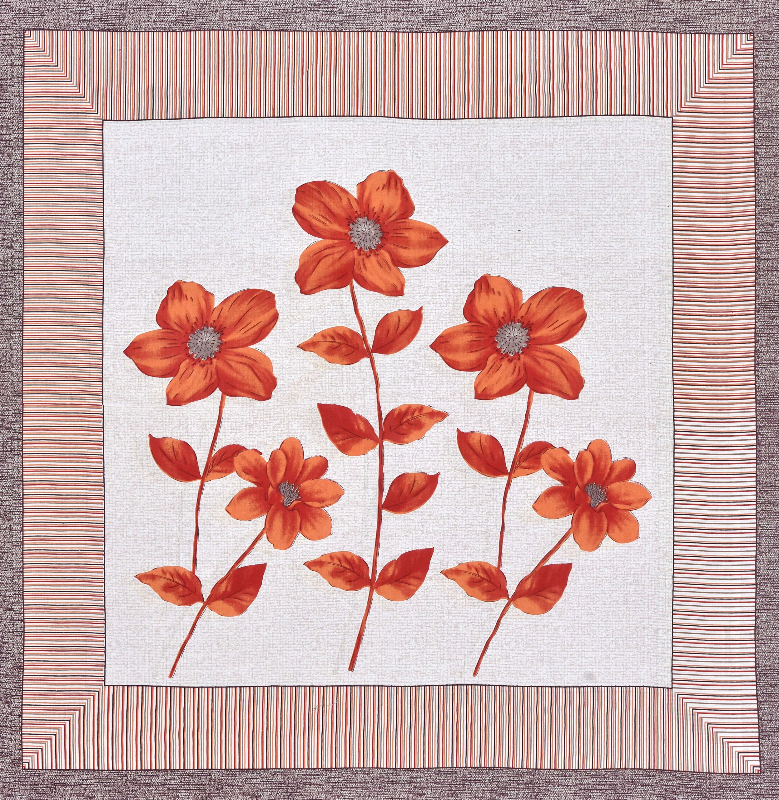 Rajasthani Jaipuri-Stylish Floral Printed Cotton Double Bedsheet With Two Matching Pillow Covers. - Image 5