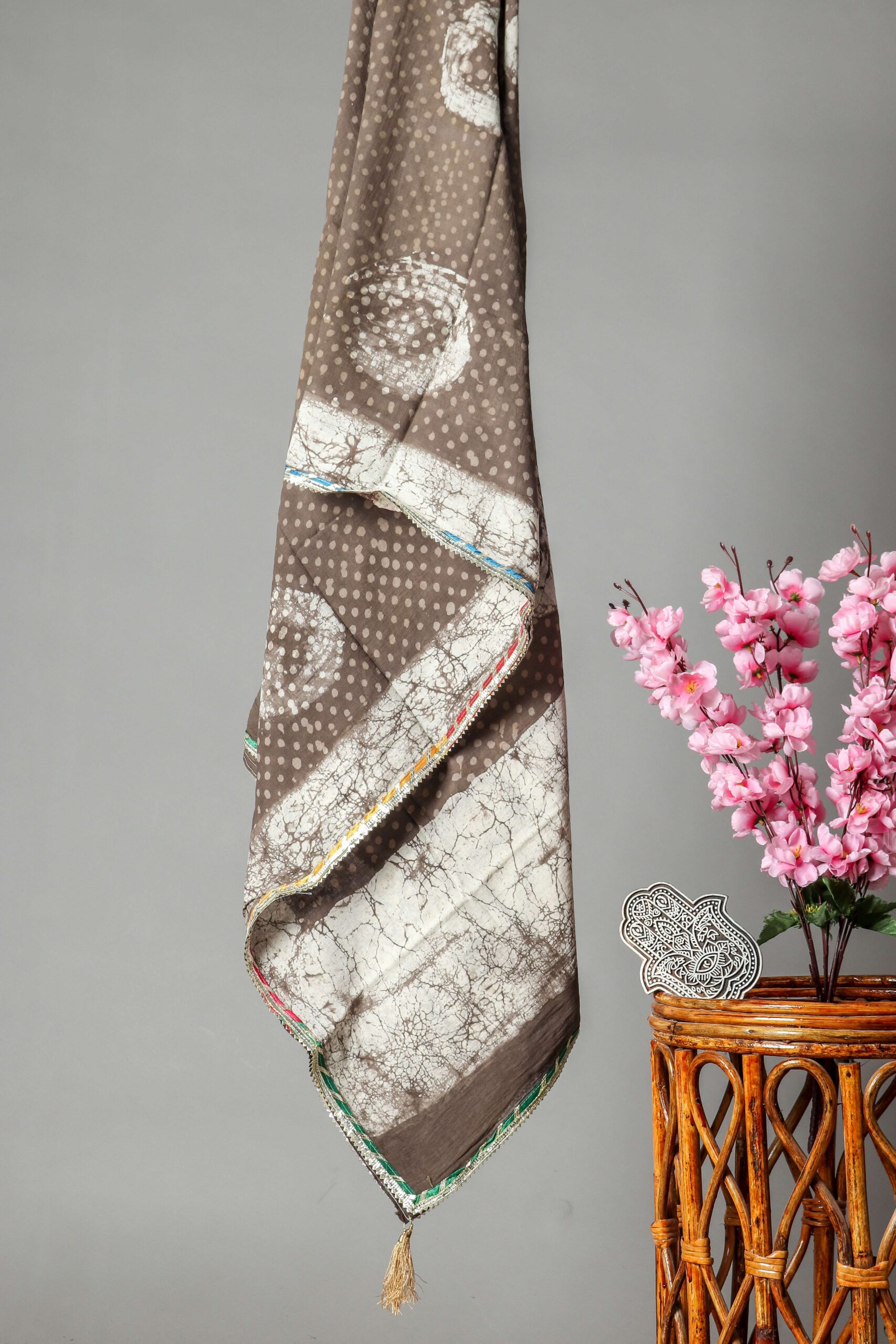 Women Pure Cotton Block Printed Dupatta Set