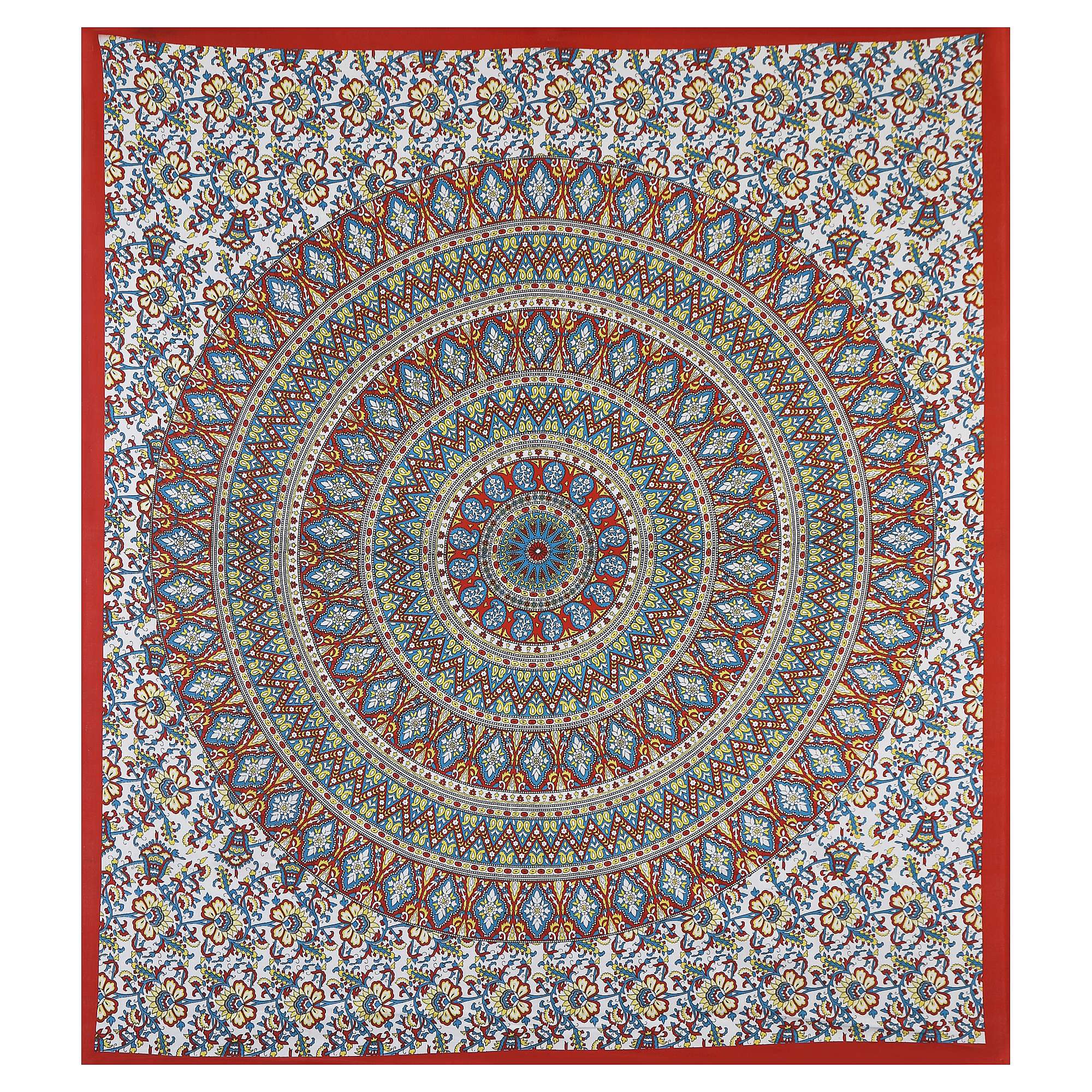 100% Pure Cotton Traditional Printed Bedsheet for Double Bed King Size Bedsheet with 2 Pillow Covers - Image 4