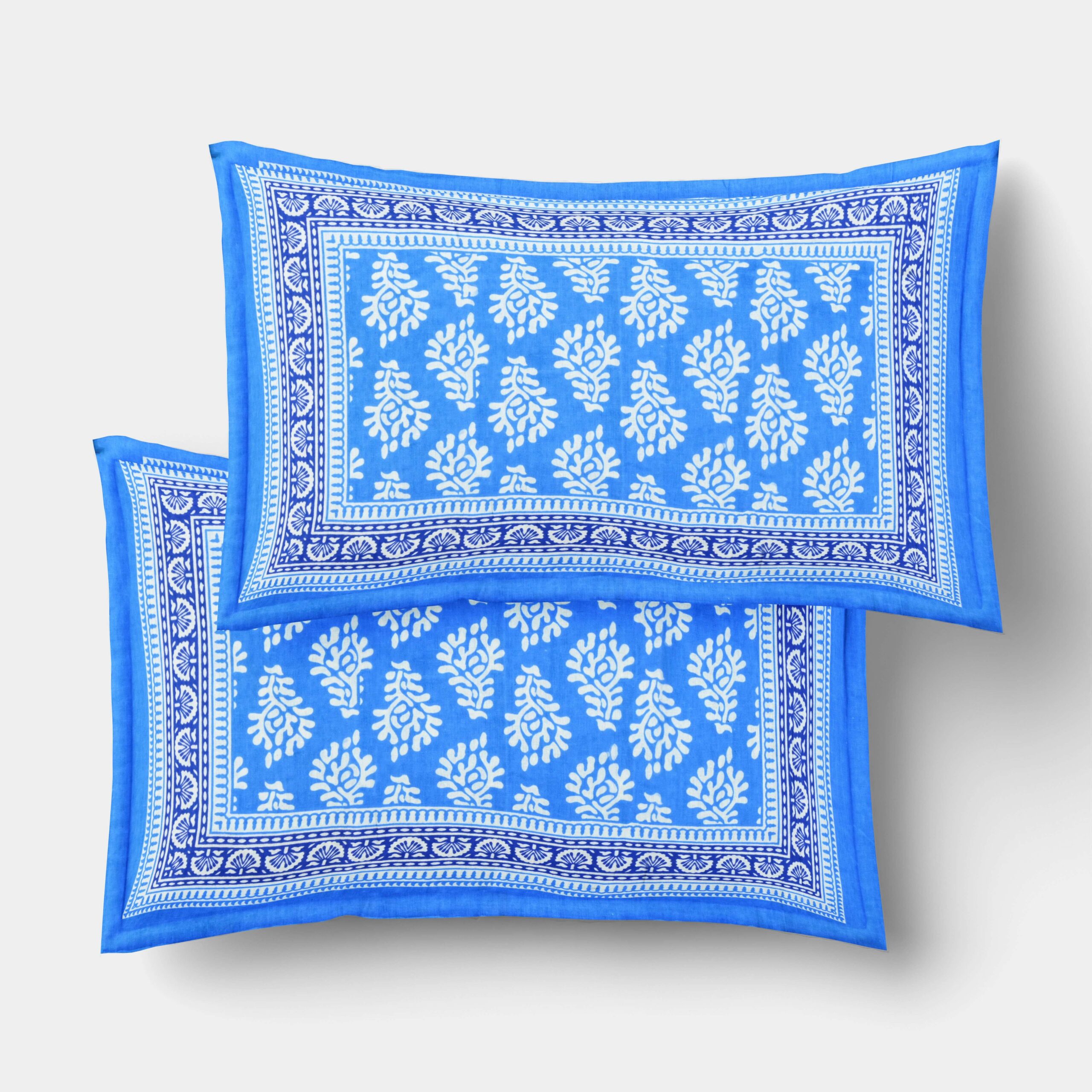 Jaipuri Cotton Printed Double Bedsheet With Two Pillow Covers - Image 4
