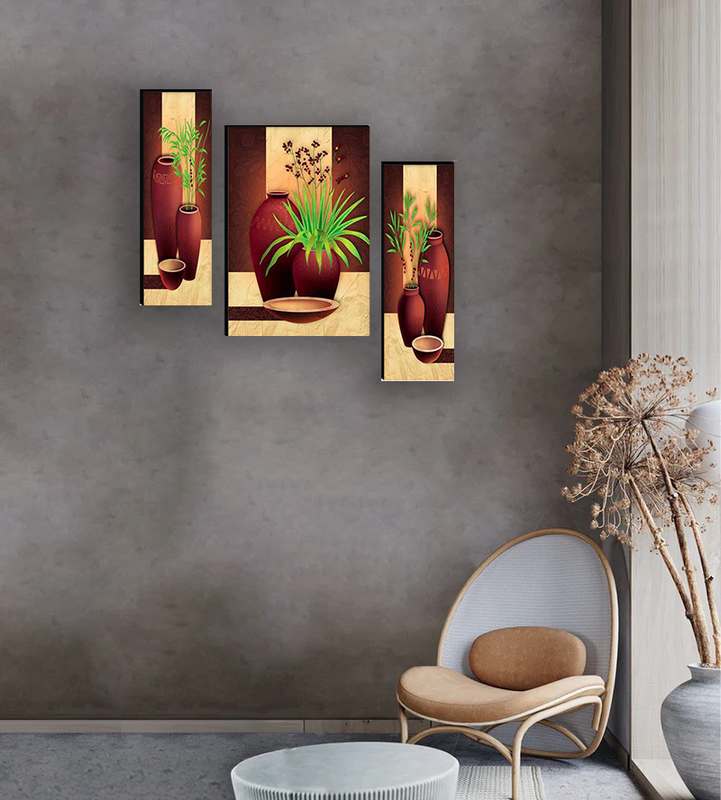 Set Of 3 Digital Wall Painting