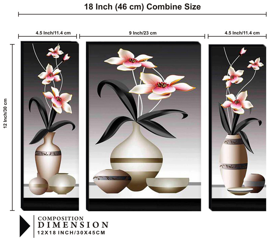 Set Of 3 Digital Wall Painting - Image 2