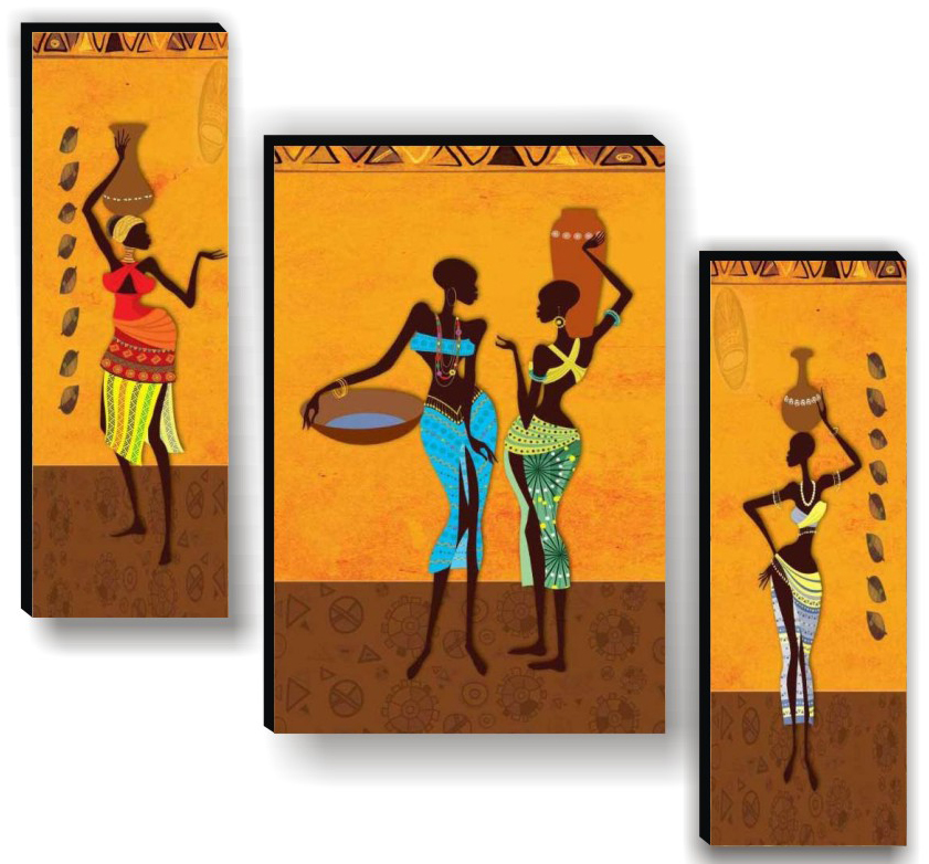 Set Of 3 Digital Wall Painting - Image 2