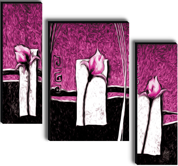 Set Of 3 Digital Wall Painting - Image 2