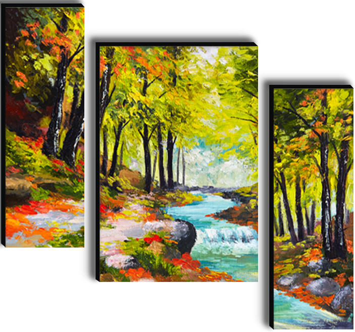 Set Of 3 Digital Wall Painting - Image 3