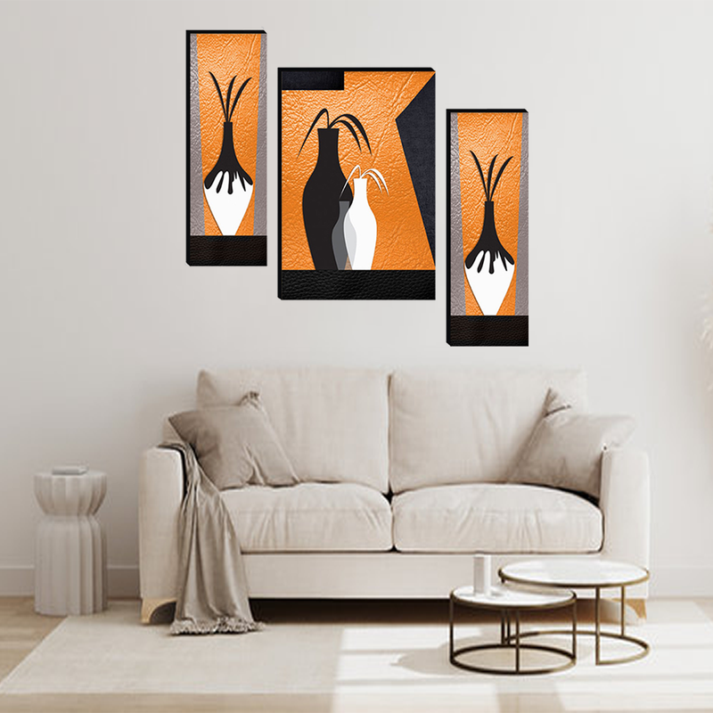 Set Of 3 Digital Wall Painting