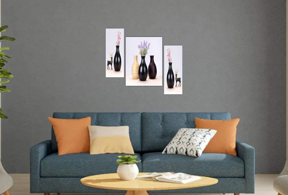 Set Of 3 Digital Wall Painting