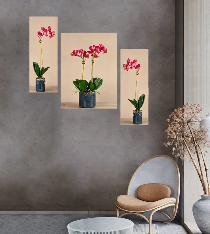 Set Of 3 Digital Wall Painting