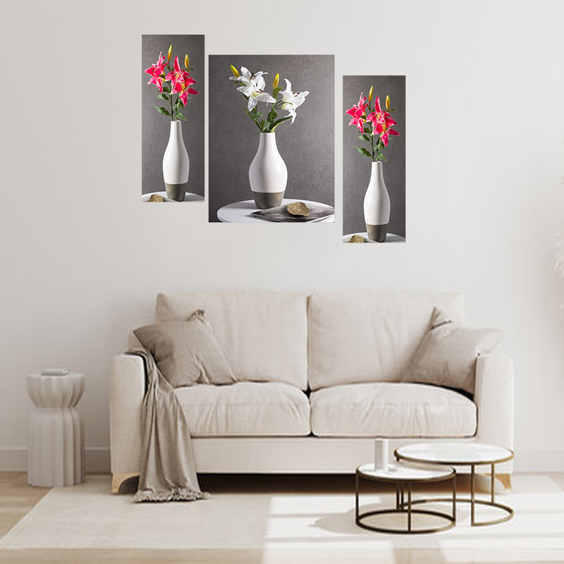 Set Of 3 Digital Wall Painting