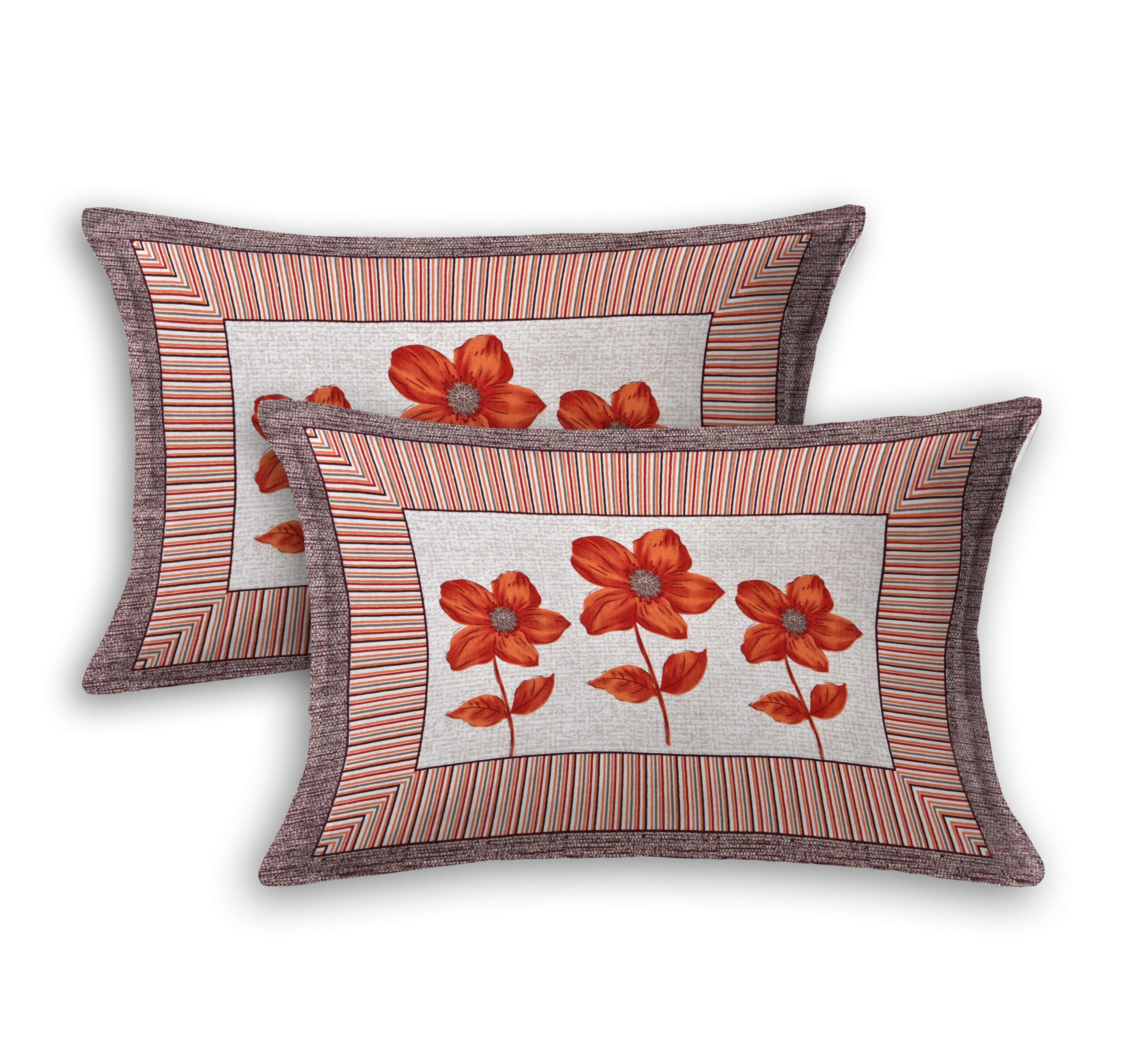 Rajasthani Jaipuri-Stylish Floral Printed Cotton Double Bedsheet With Two Matching Pillow Covers. - Image 2
