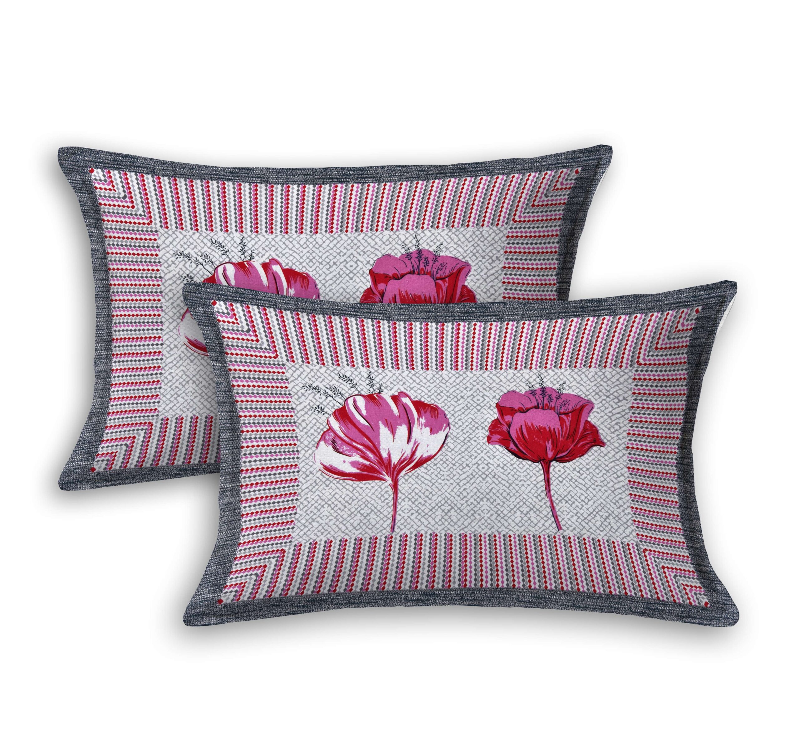Rajasthani Jaipuri-Stylish Floral Printed Cotton Double Bedsheet With Two Matching Pillow Covers. - Image 2