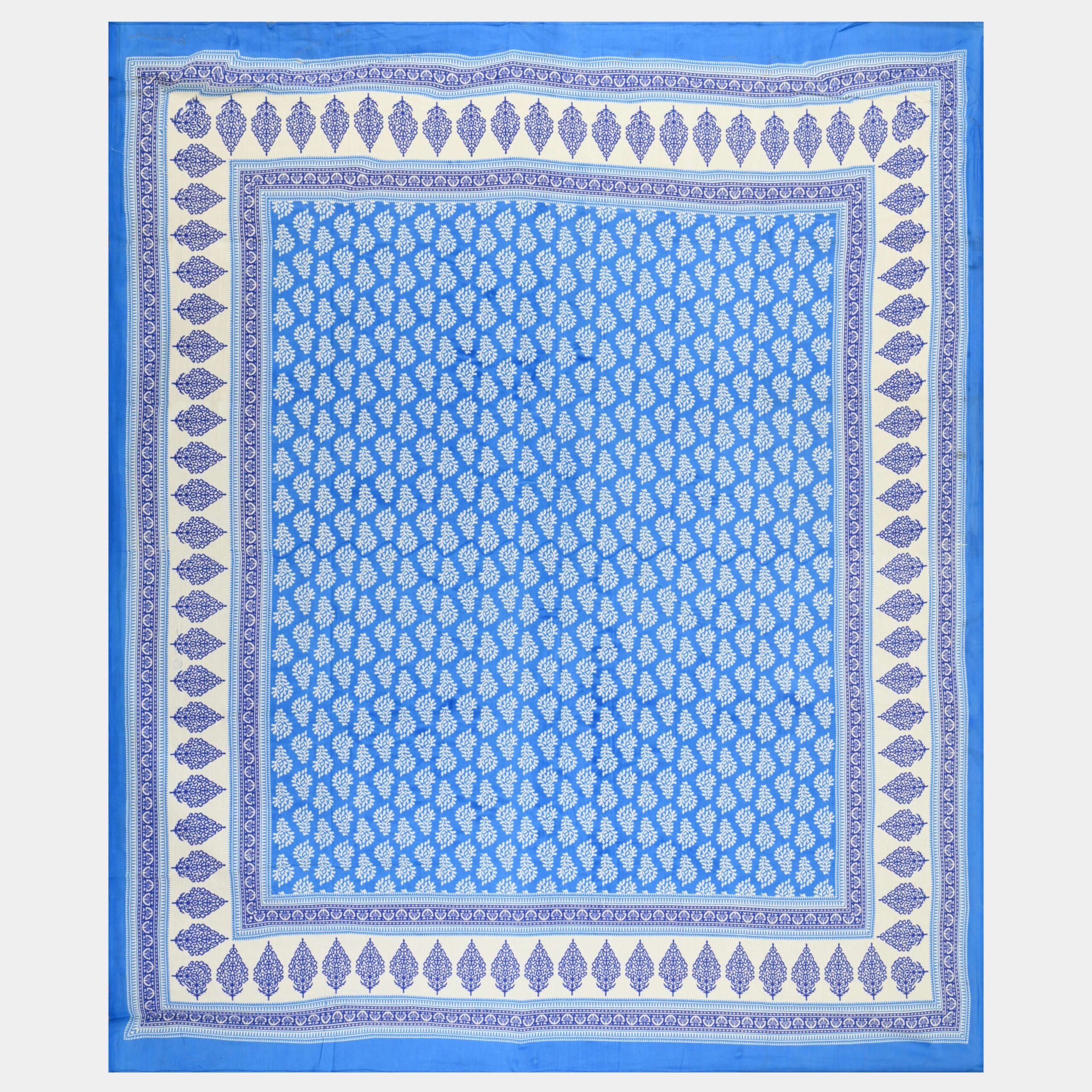 Jaipuri Cotton Printed Double Bedsheet With Two Pillow Covers - Image 5