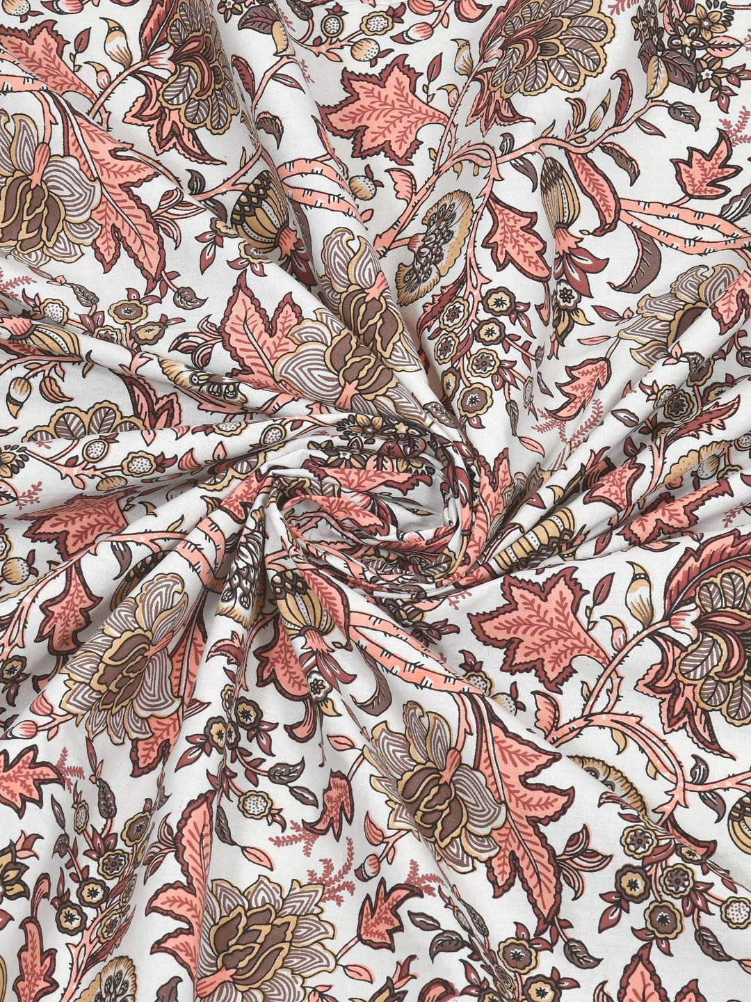 100% Pure Cotton Traditional Printed Bedsheet for Double Bed King Size Bedsheet with 2 Pillow Covers - Image 3