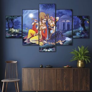 Set Of Five Framed Digital Wall Painting