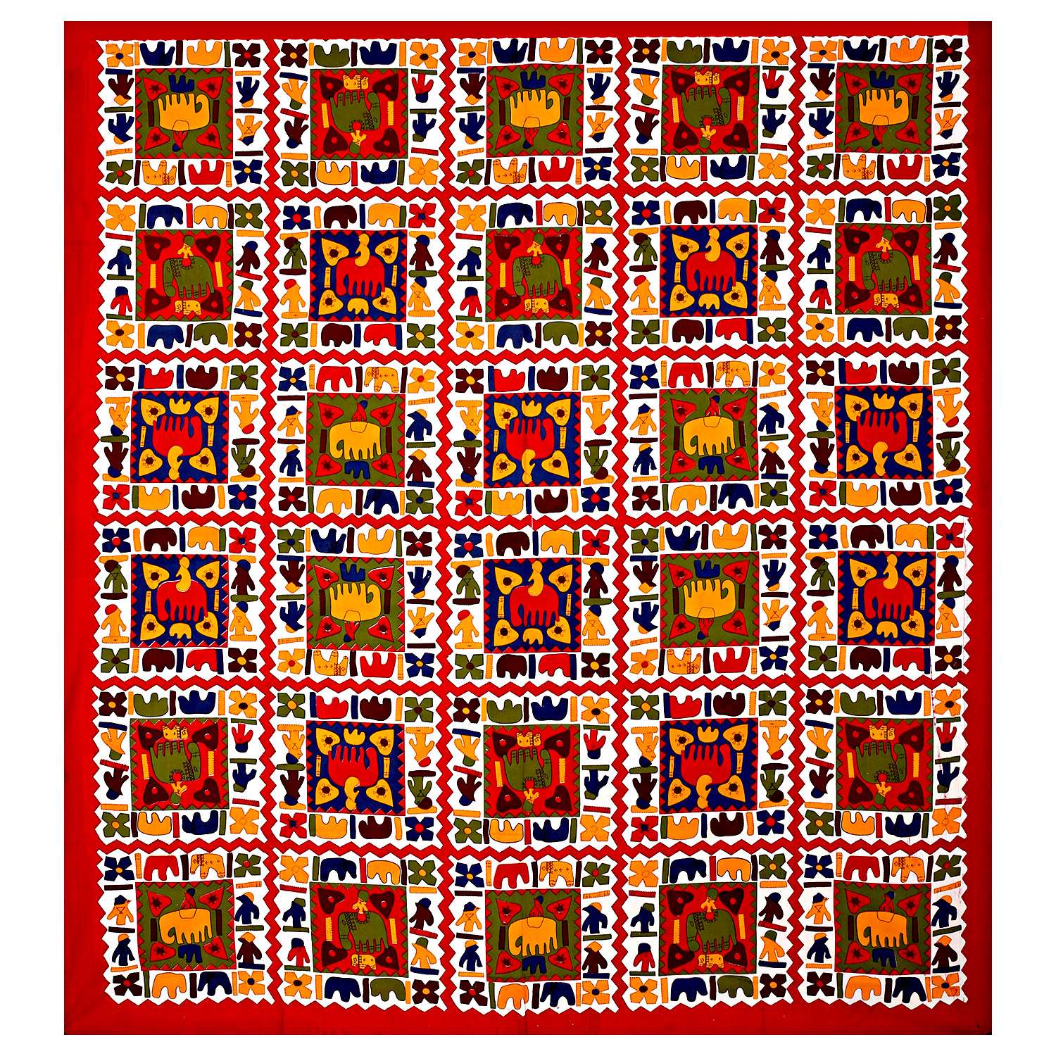 Jaipuri Cotton Printed Double Bedsheet With Two Pillow Covers - Image 2