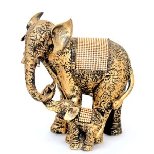 Elephant with Child Decorative Showpiece