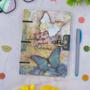 Handmade Vintage Leather Diary with Antique Lock – Model SC-CLD38