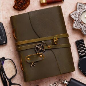 Handmade Vintage Leather Diary with Antique Lock – Model AR-LBKD2