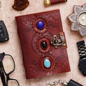Handmade Vintage Leather Diary with Antique Lock – Model AR-LWLD2