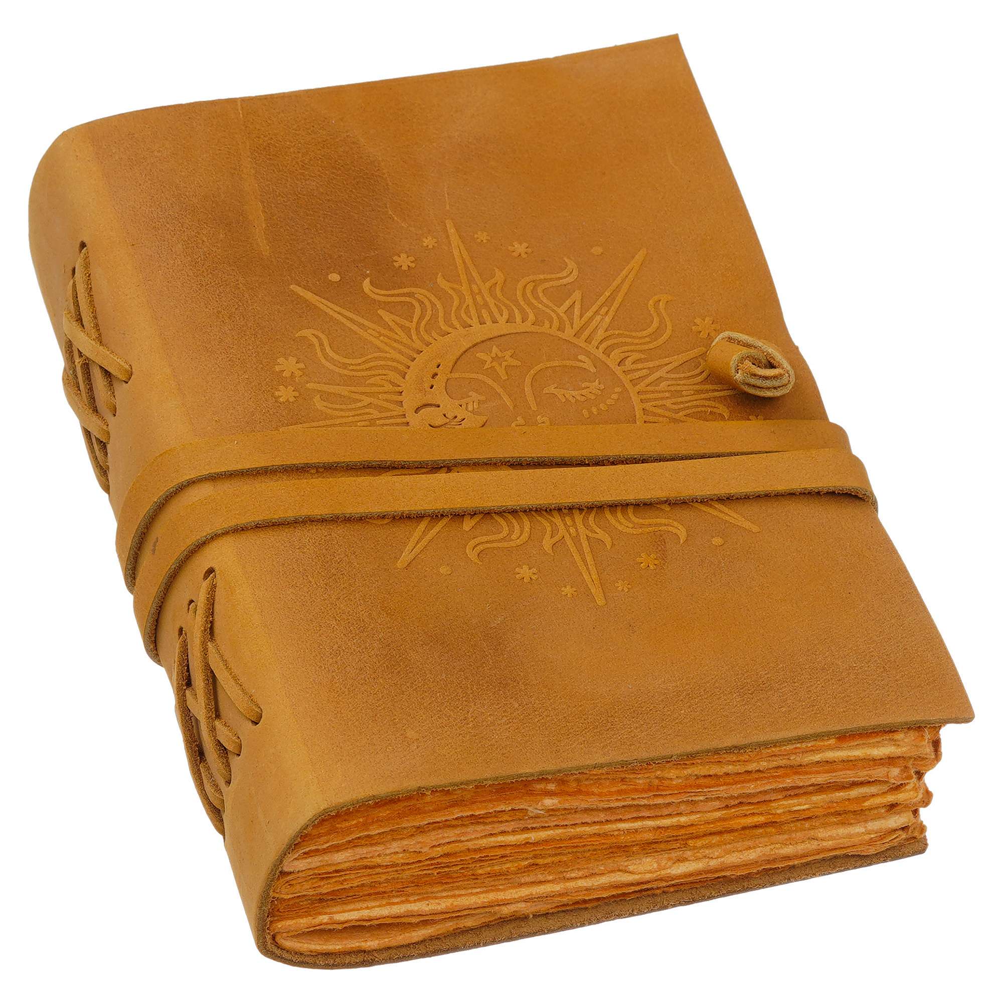 Handmade Vintage Leather Diary with Antique Lock – Model AR-LBSD1 - Image 4