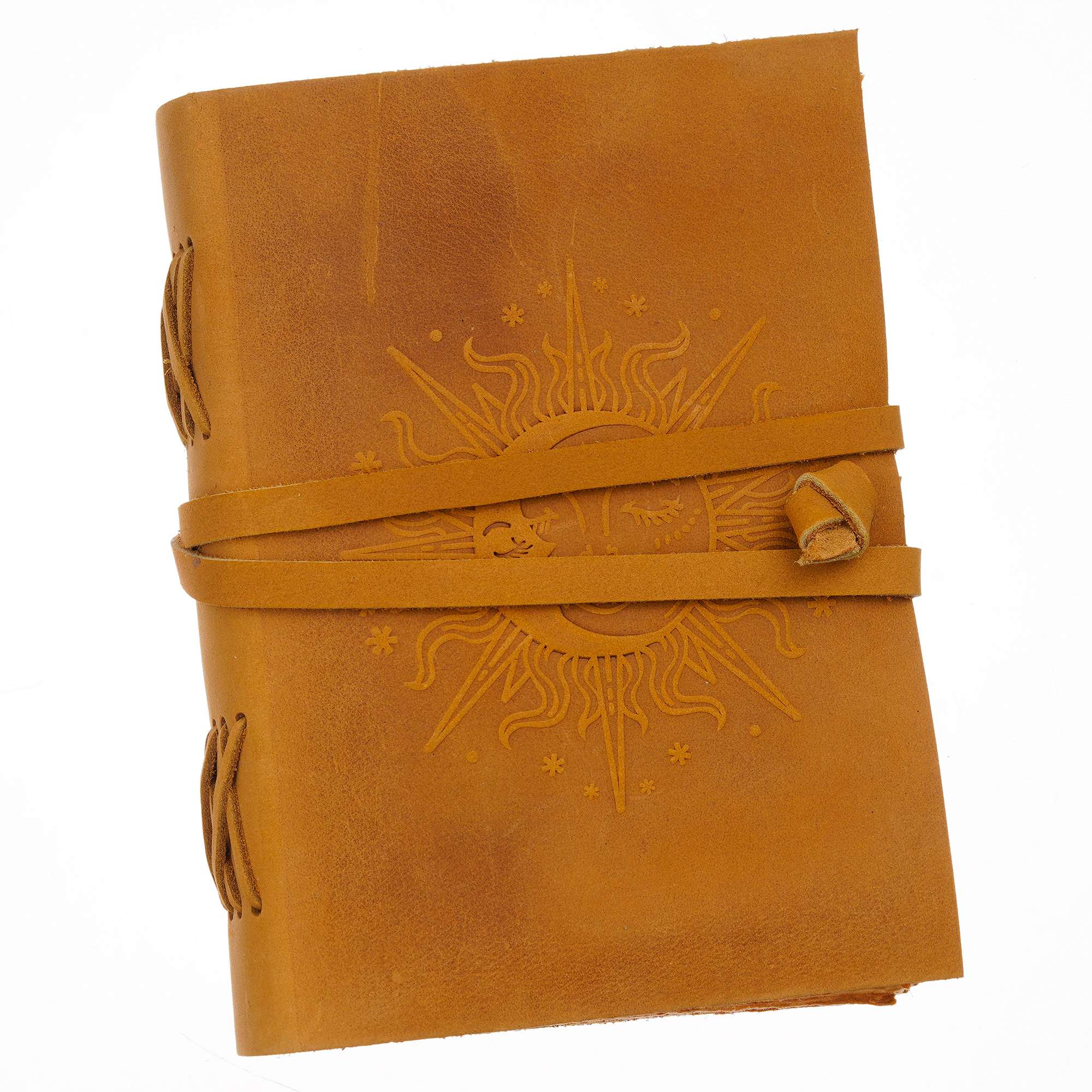 Handmade Vintage Leather Diary with Antique Lock – Model AR-LBSD1 - Image 5