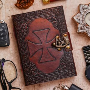 Handmade Vintage Leather Diary with Antique Lock – Model AR-LWLD10
